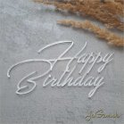 Zápich Happy Birthday zrkadlový 160mm (ZZ050) 