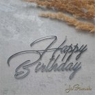 Zápich Happy Birthday zrkadlový 160mm (ZZ050) 
