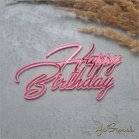 Zápich Happy Birthday 3D zrkadlový 180mm (ZZ056) 