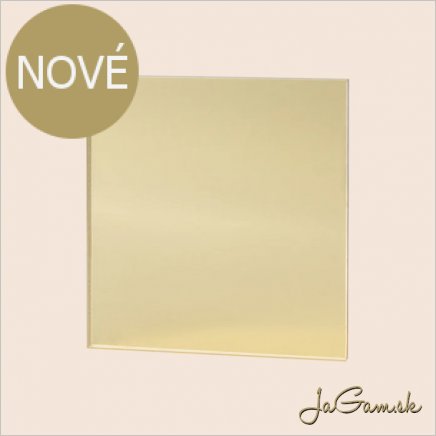 Zrkadlové plexisklo 1mm zlaté svetlé 90x60cm(auacr04)