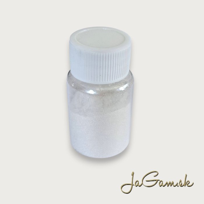 Mica pigmentový prášok biela perleťová 10g(PS046)